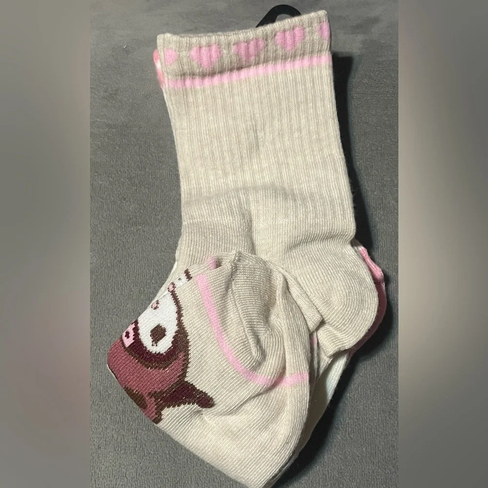 🔴 3/$12 Women’s Hello Kitty & Friends Mid‎ Crew Socks 2 Pack Size 4-10